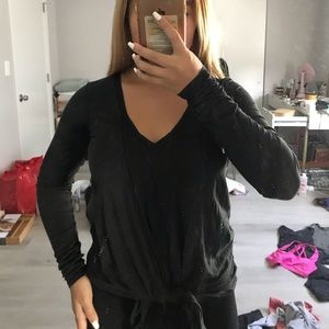 Lululemon Tie v neck Long Sleeve